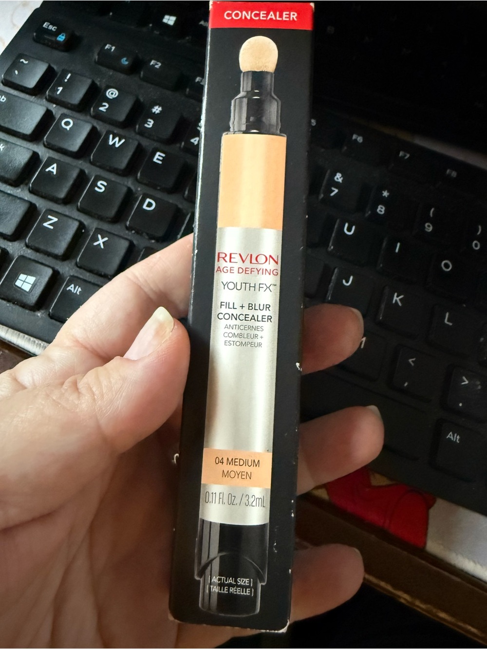 Revlon Youth Fx Fill + Blur Concealer, medium , 0.11 Fluid Ounce new in package